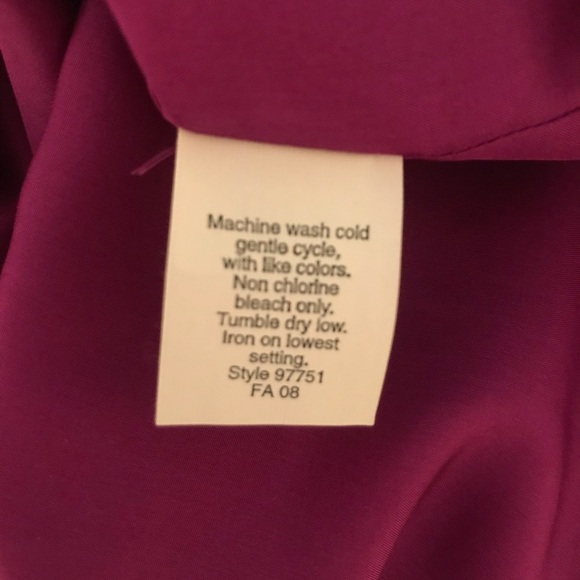 J. Crew Silk Blend Ruffle Bib Tank Top Women’s Deep Magenta Shirt Size Medium - Picture 6 of 6